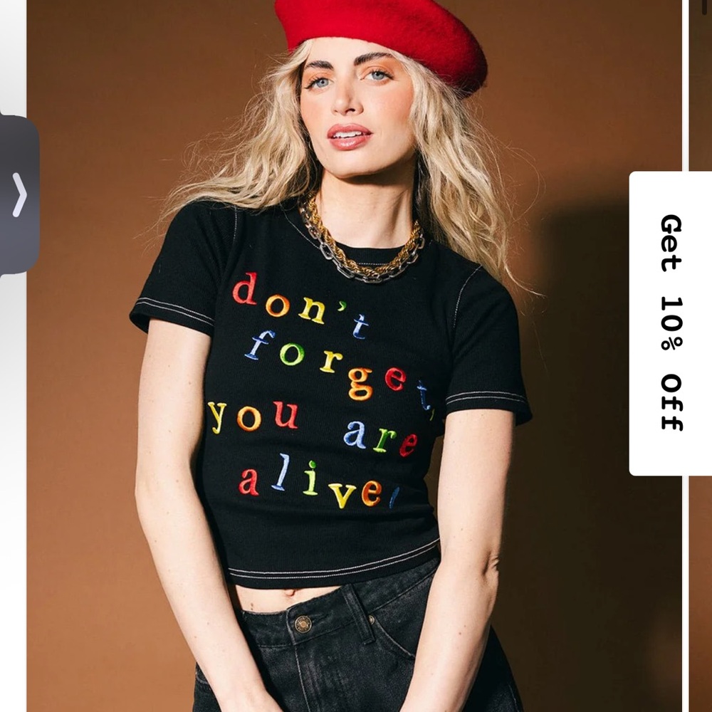 Dressed in lala don’t forget you are alive tee